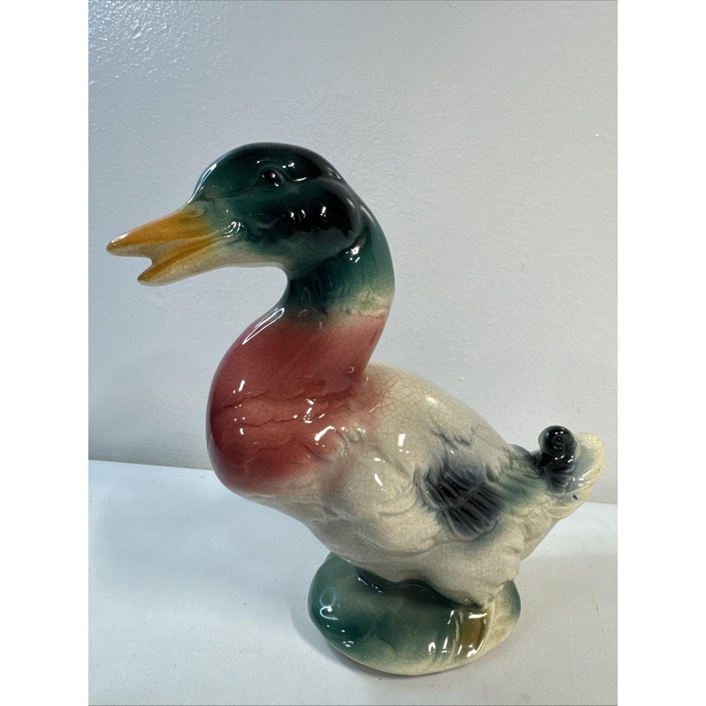 VTG Royal Copley‎ Mallard Duck Ceramic Figurine 8" Statue Cabin Lake House Decor